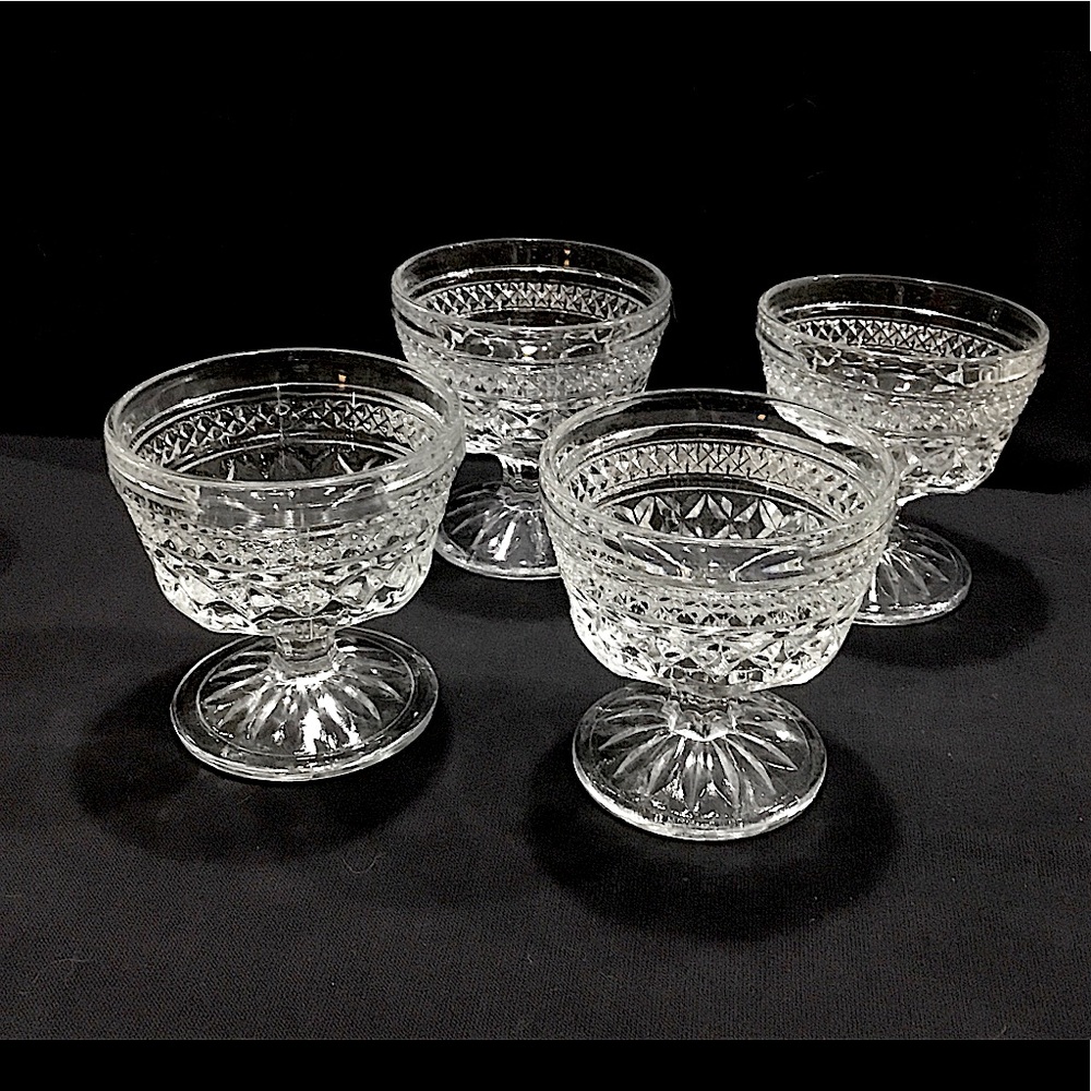 Set of four Wexford Champagne/Tall Sherbet glasses